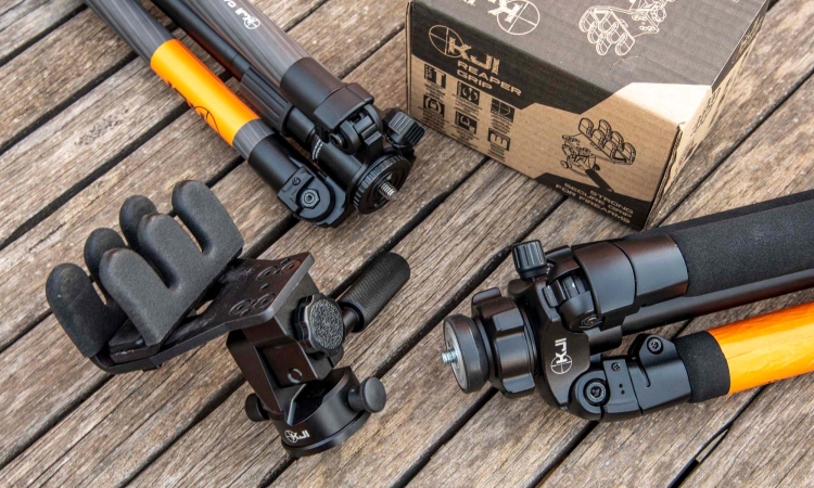 KJI Precision K700 e K800: i treppiedi per il tiro di precisione I treppiedi KJI possono essere acquistati in kit completi di testa fluida Reaper Grip