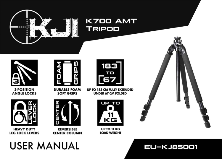 KJI Precision K700 e K800: i treppiedi per il tiro di precisione