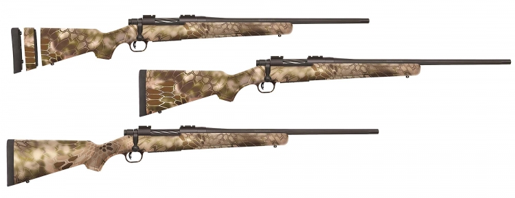 Mossberg new products for 2016 The newest members of the Mossberg Patriot bolt-action family have a modern edge with the latest in concealment, Kryptek Highlander camo