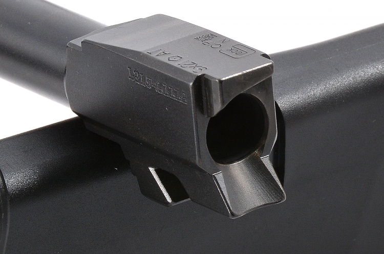 La piccola Glock G43 Slimline La rampa della canna conferma la perfezione delle lavorazioni alle quali ci ha abituati la Glock