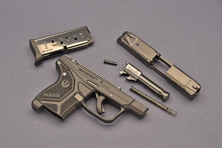lo smontaggio ordinario della  Ruger LCP II  calibro .380 ACP risulta estremamente semplice
