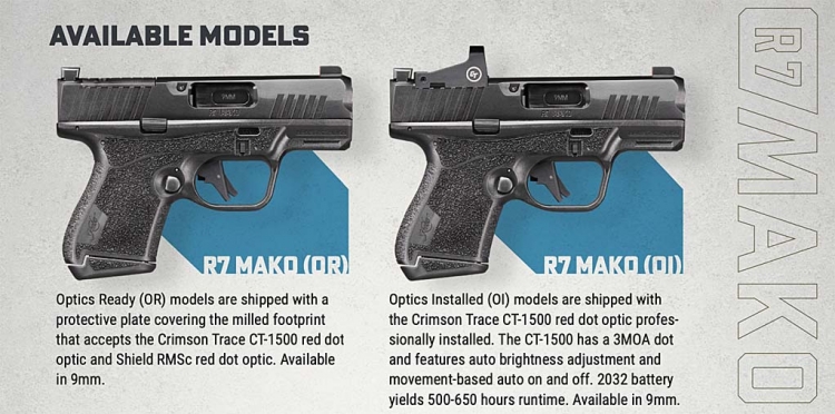 Kimber R7 Mako 9mm concealed carry pistol Kimber R7 Mako 9mm concealed carry pistol