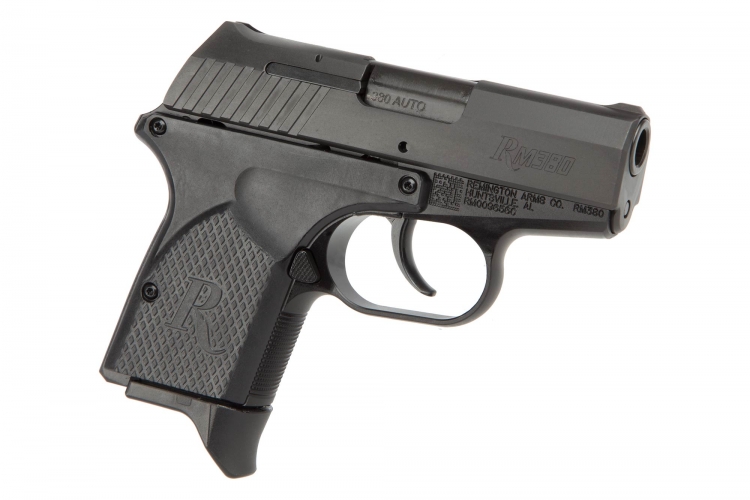 Remington RM380 pocket pistol: little black gun from the big green brand Remington RM380 pistol is a pocket size handgun in .380 Auto caliber