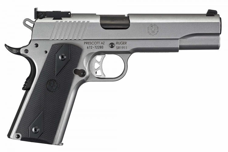 Ruger introduces the 10mm SR1911 pistol Other features include a swaged link pin, a titanium firing pin, and an inspection port for visual confirmation of a loaded or empty chamber