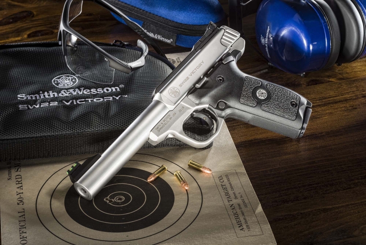 Smith & Wesson SW22 Victory Target Pistol The SW22 Victory is a modular target pistol with high-end features, yet affordable from the price point of view