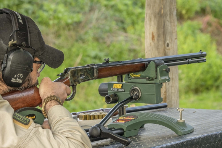 Chiappa 1892 lever action rifle Chiappa model 1892 rifle during the field test