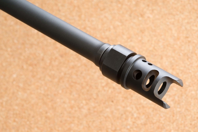 CZ and the Czech School of Gunmaking: the international days The muzzle brake of the CZ 805 BREN S1 carbine