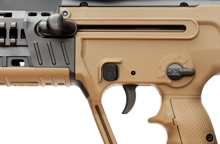 IWI Tavor X95, the "civilized" warrior (the origins) The controls on the IWI X95 semi-automatic rifle: a very practical setup