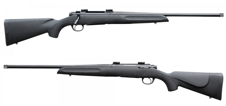 Thompson/Center Compass rifle now shipping in the United States The T/C Arms Compass rifle is available in ten of the most popular hunting calibers