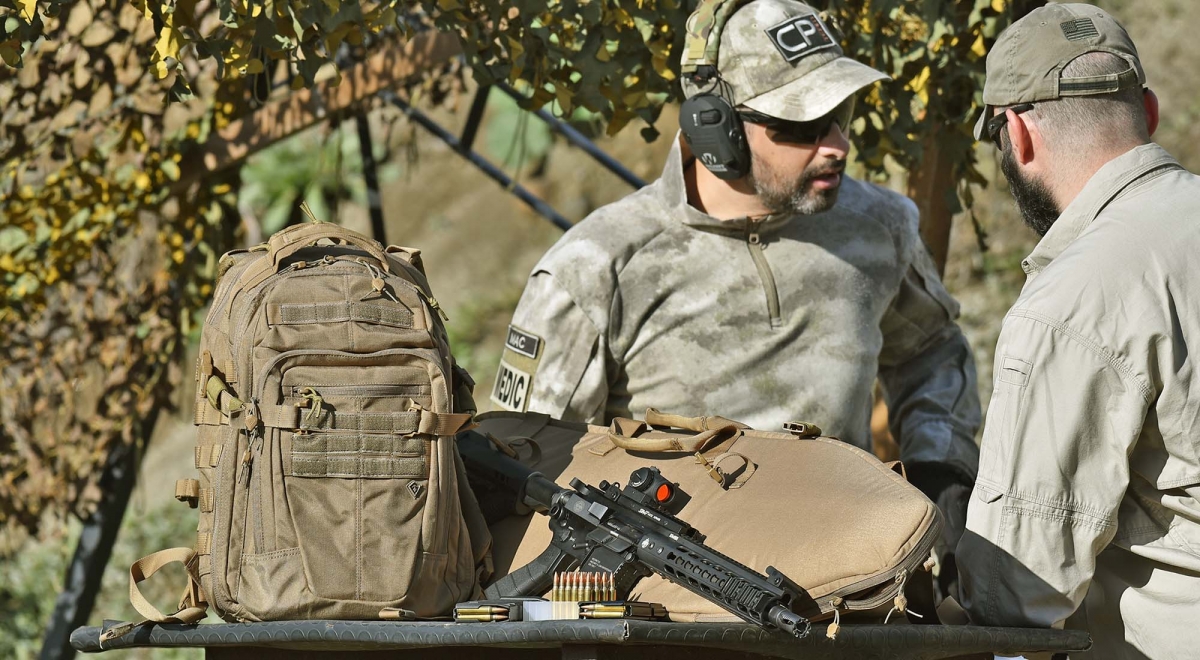 First Tactical TACTIX Half-Day backpack and 36" Rifle Sleeve