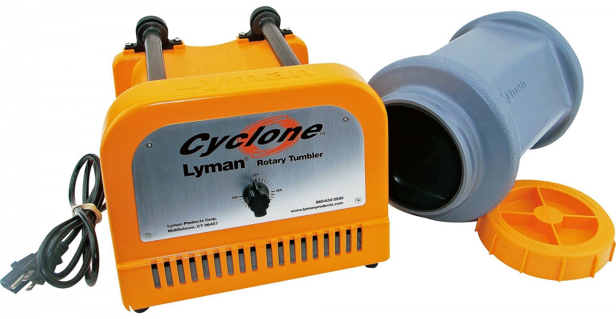 Lyman "Cyclone" Rotary Thumbler: the effective case tumbler The main components of the Lyman Cyclone rotary tumbler