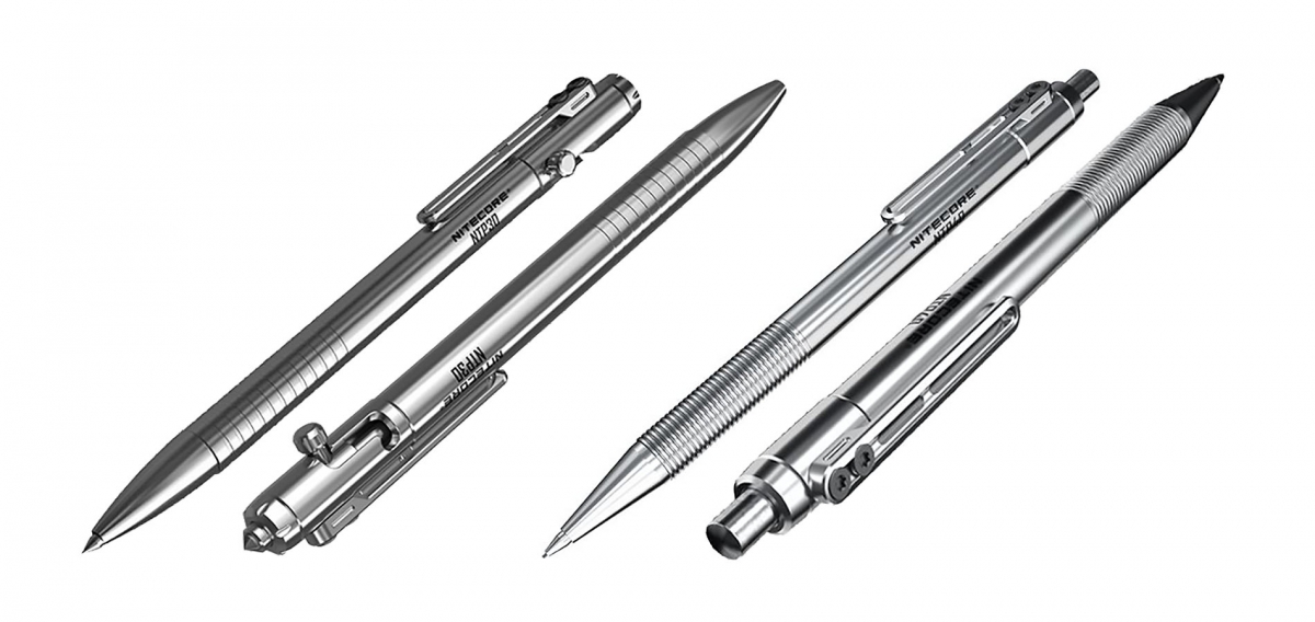 Nitecore NTP30 e NTP40: le penne tattiche... titaniche! La penna tattica Nitecore NTP30 e la matita tattica NTP40