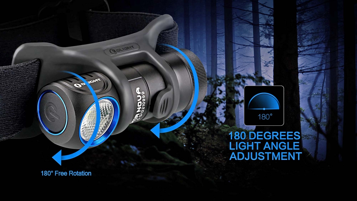 Olight H1R Nova flashlight Olight's H1R Nova can be used for everyday carry, professional purposes, and outdoors