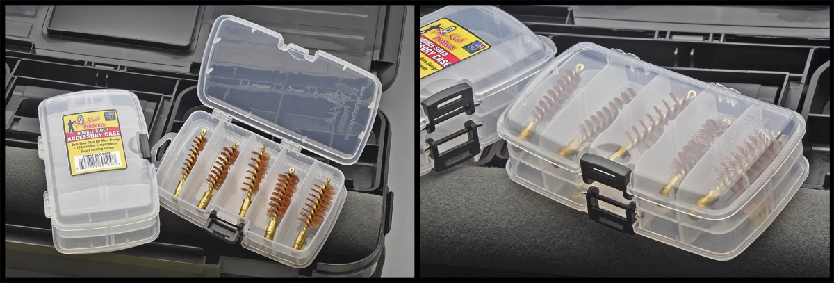 Pro-Shot Products: the cutting-edge gun cleaning solutions The new Dual Sided Accessory Case for bore brushes, mops, and jags