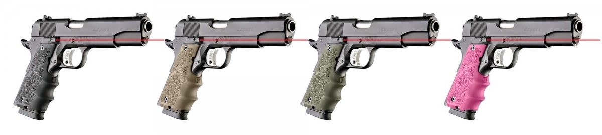 Impugnature Hogue “Laser Enhanced” Le impugnature Hogue LE con laser integrato per pistole di derivazione 1911