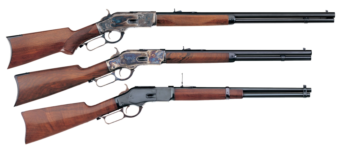 Why the Winchester 1873 was not chambered for the .45 Colt Modern Uberti replicas of the Winchester 1873 lever action rifle and carbine.