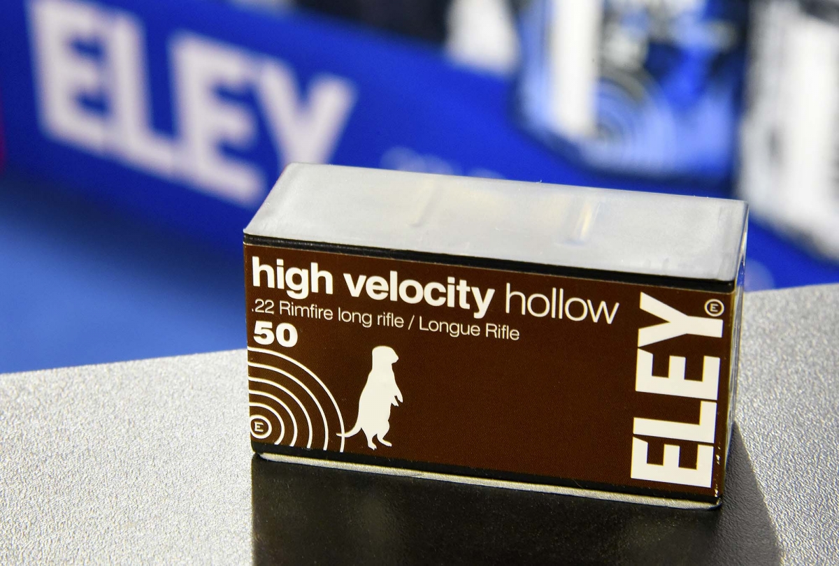 Eley High Velocity Hollow .22 Long Rifle hunting ammunition