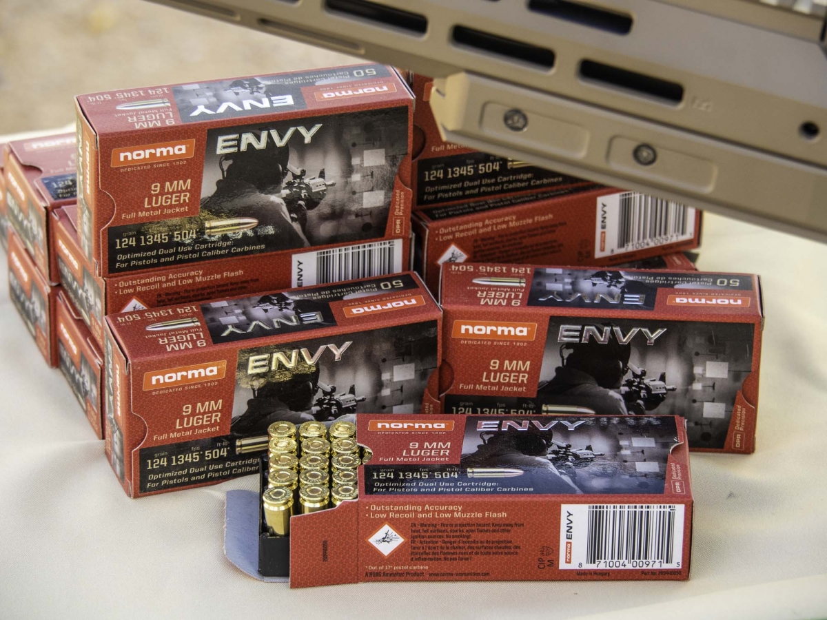 Norma ENVY 9mm pistol caliber carbine ammunition Norma ENVY 9mm pistol caliber carbine ammunition