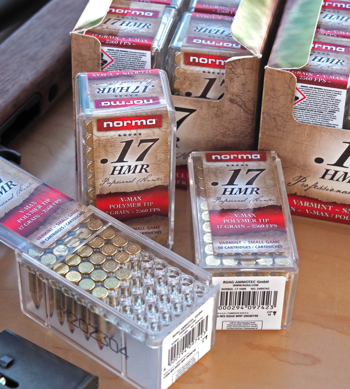 Norma V-MAX .17 HMR ammunition