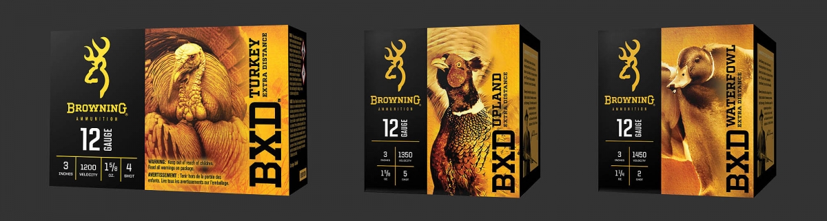 Browning new hunting ammunition for 2017 The Browning BXD Turkey, Upland and Waterfowl hunting shotshells