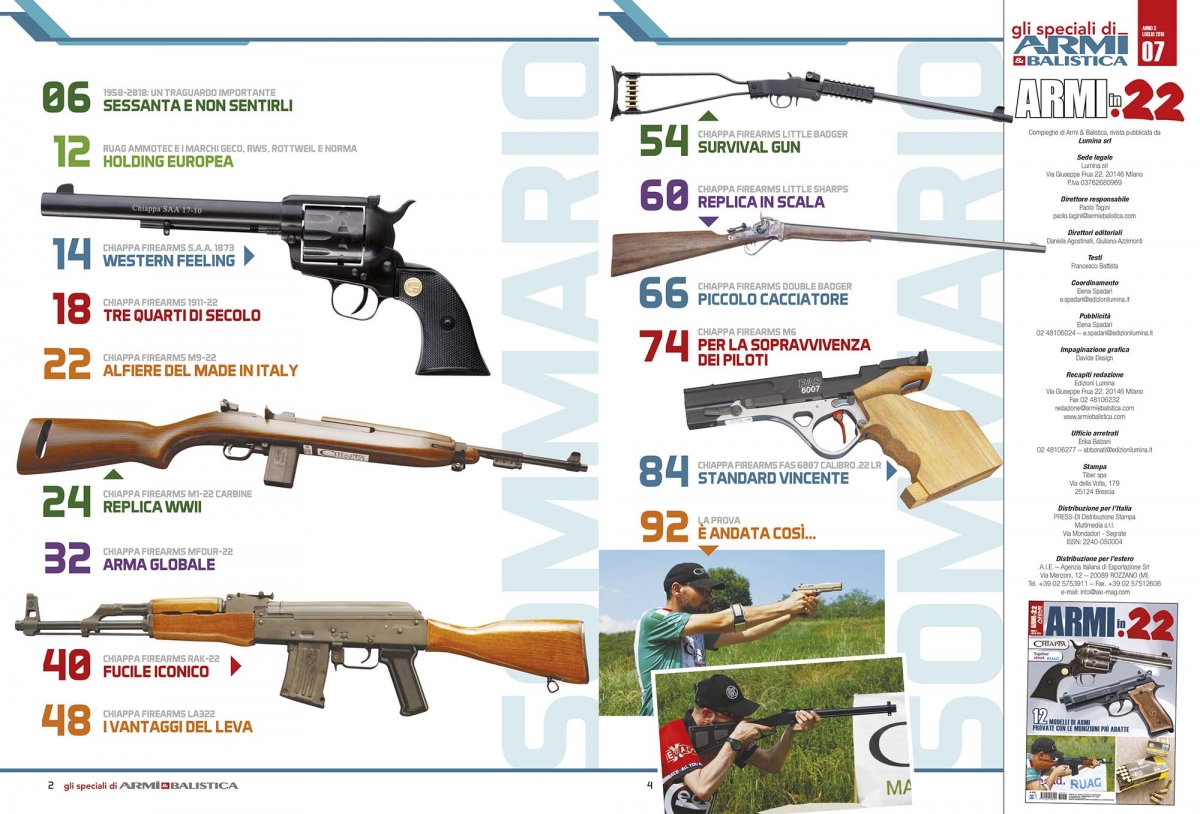 ARMI & BALISTICA / Sommario Speciale Armi calibro .22