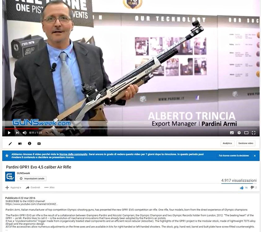 YouTube vuole bandire i video sulle armi: i nostri sport, i nostri interessi COME DEFINIRLA SE NON UNA VERGOGNA?