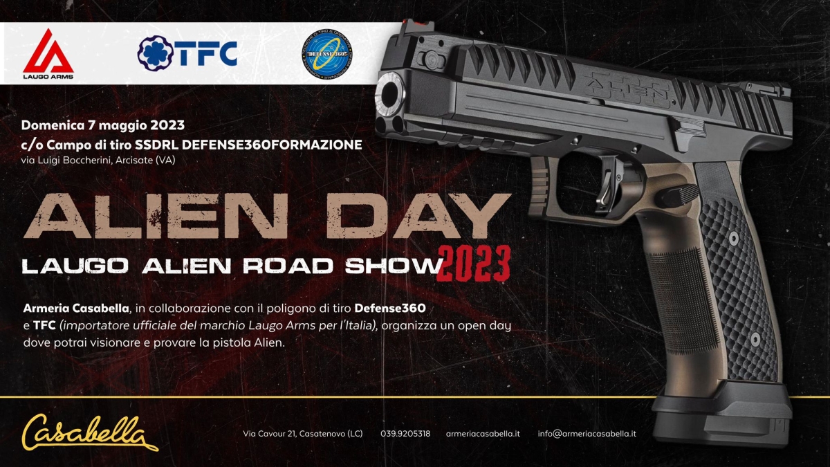 Alien Days - Laugo Arms Road Show 2023 ad Arcisate