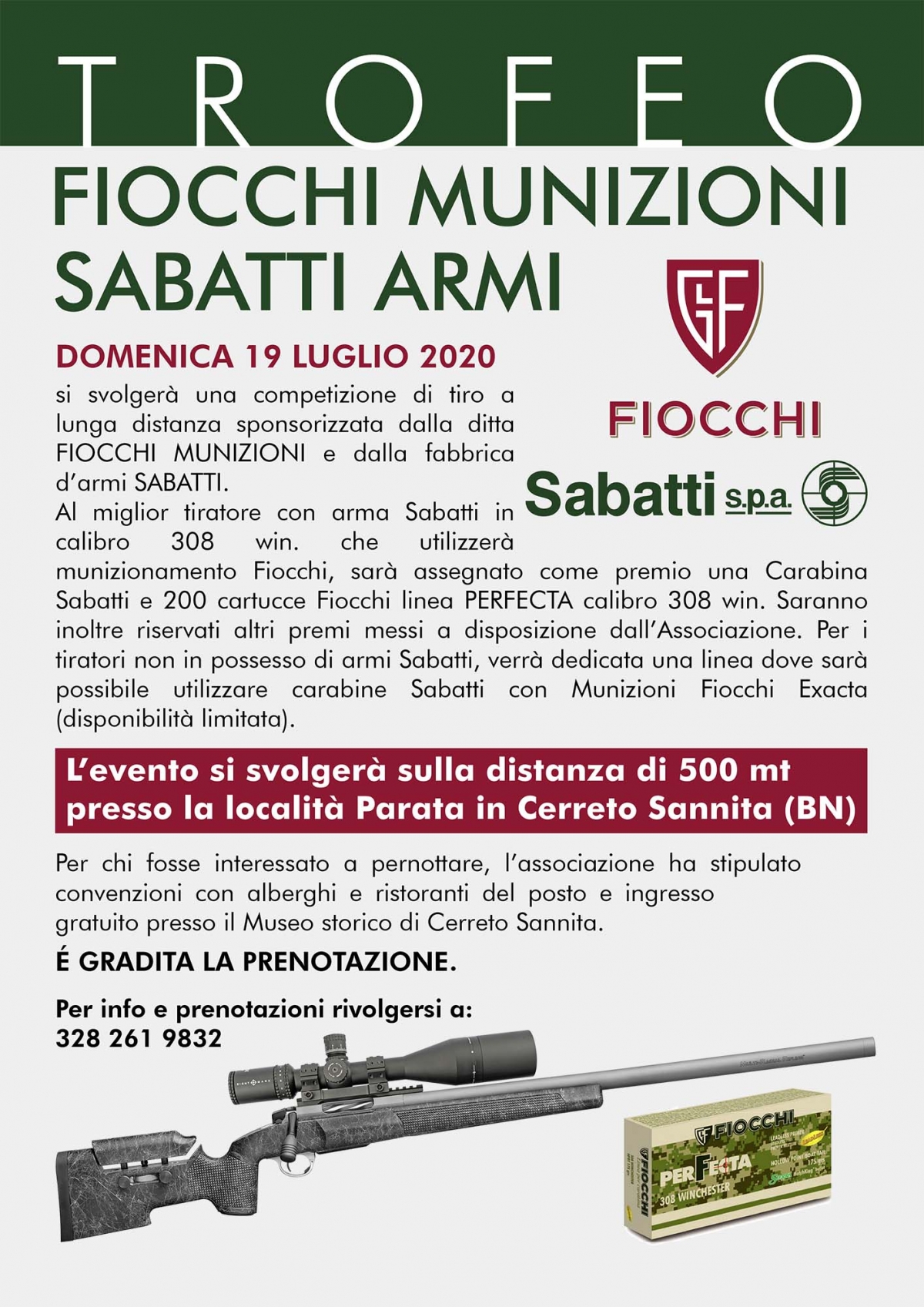 Trofeo Fiocchi-Sabatti 2020 Trofeo Fiocchi-Sabatti 2020