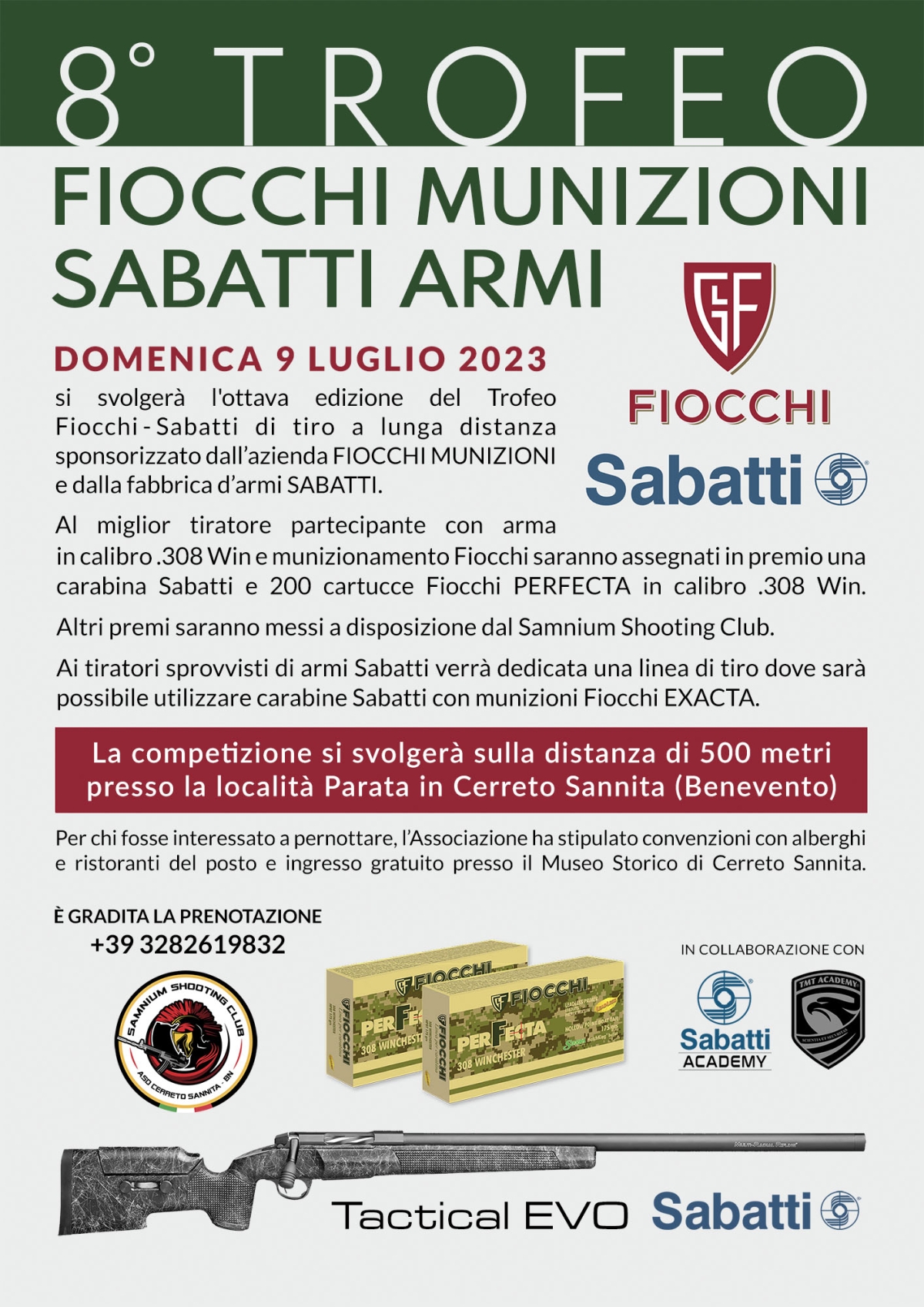 Tiro a lunga distanza: Trofeo Fiocchi-Sabatti 2023 Tiro a lunga distanza: Trofeo Fiocchi-Sabatti 2023