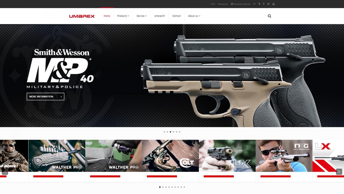 Engaging pictures, useful contents: it's the all new Umarex website
