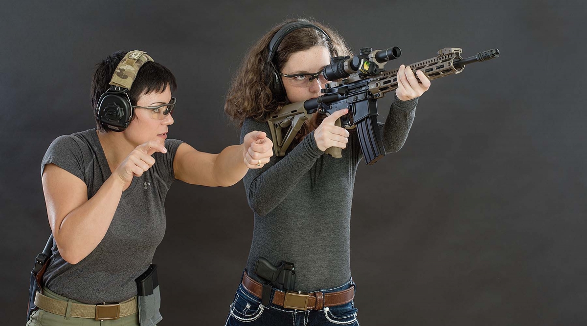 Aimpoint joins forces with Tatiana Whitlock Mrs. Whitlock works with men, women and youth to establish a real-world foundation of firearm skills, safety and situational awareness
