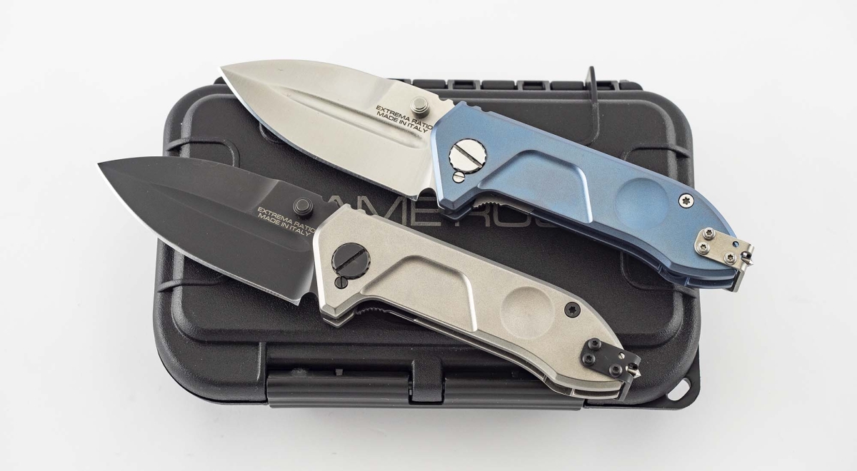 Extrema Ratio Frame Rock Extrema Ratio Frame Rock knife: Black and Titan Blue variants
