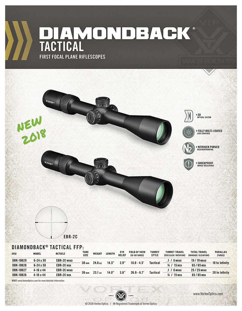 Cannocchiali Vortex Diamondback Tactical FFP