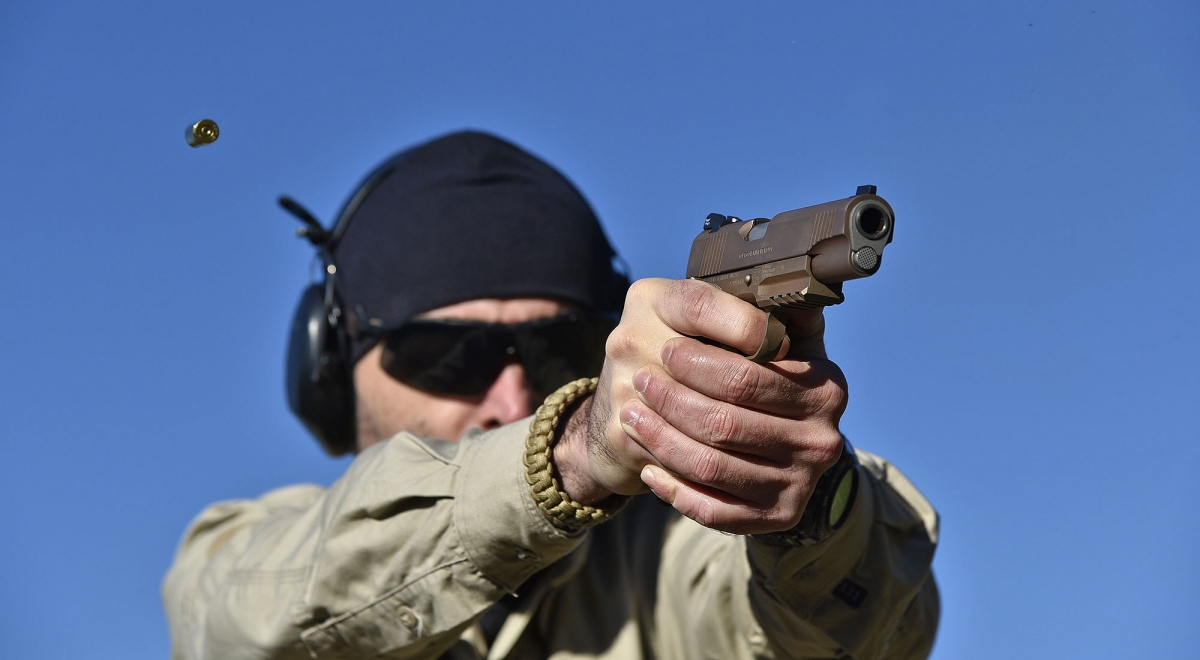 The M45A1 proved exceptionally stable and accurate at the range