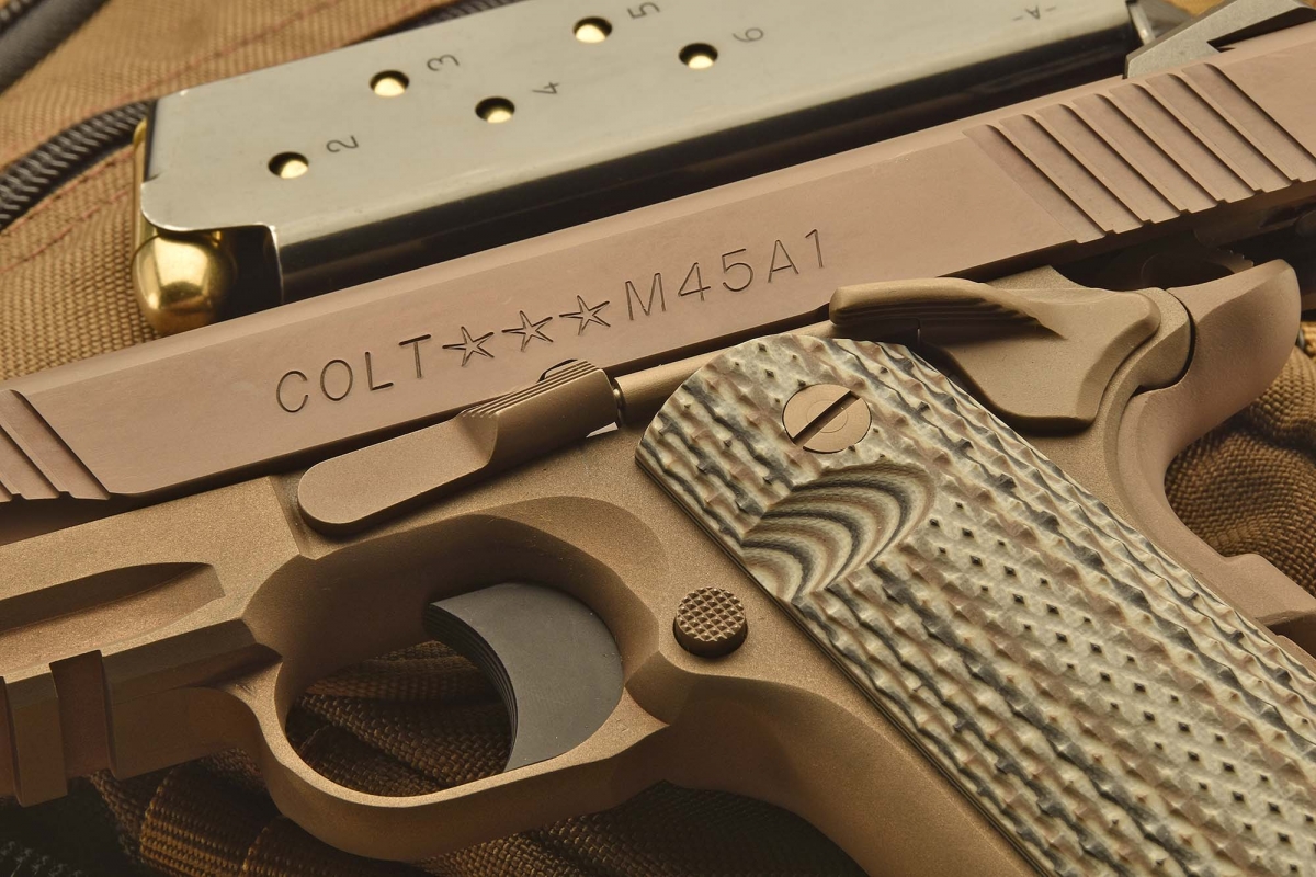 A detail of the engravings on the slide