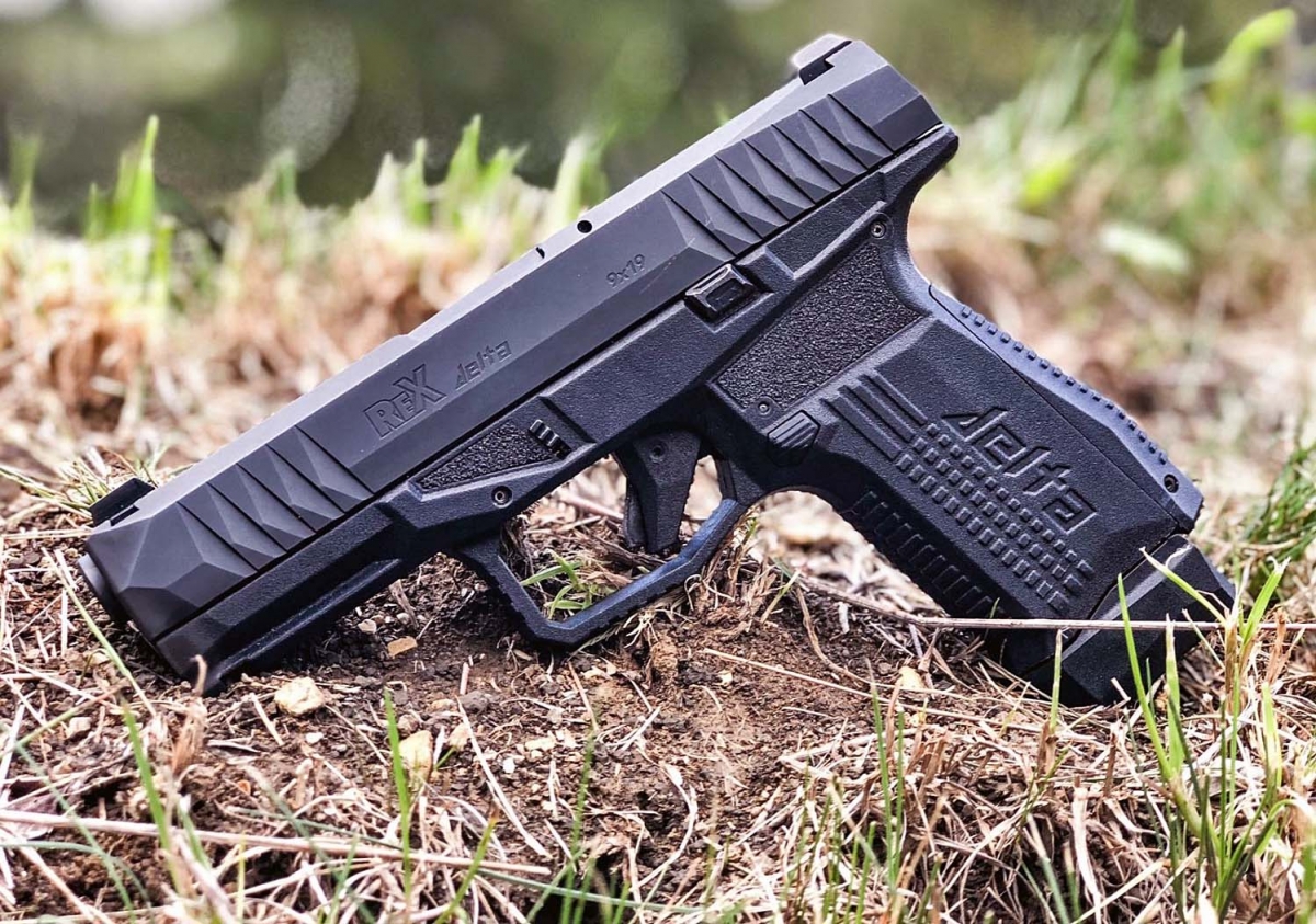 These are the first pictures of the REX Firearms Delta, the new striker-fired pistol from AREX of Slovenia, scheduled to hit the market in 2019