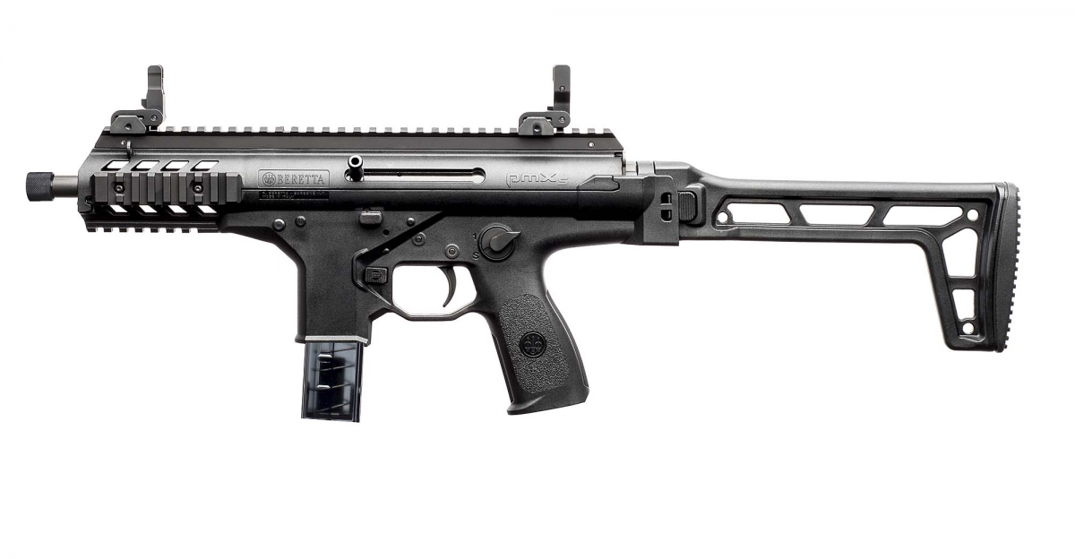 Beretta PMXs, the semi-automatic pistol-caliber carbine Beretta PMXs semi-automatic pistol-caliber carbine, left side