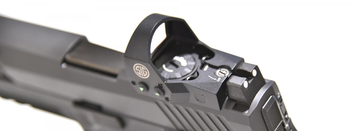 La SIG Sauer P320 RX monta di serie un ottica SIG Romeo 1 