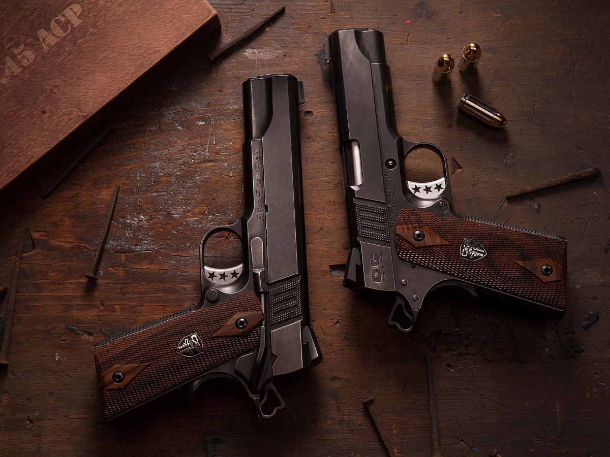 A wise mix of high technology and craftmanship is the trademark of the Cabot Guns company