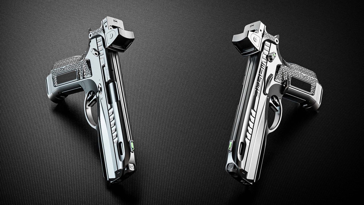 Créapeiron Elysien pistol, a work of art Créapeiron Elysien 9mm Luger semi-automatic pistol
