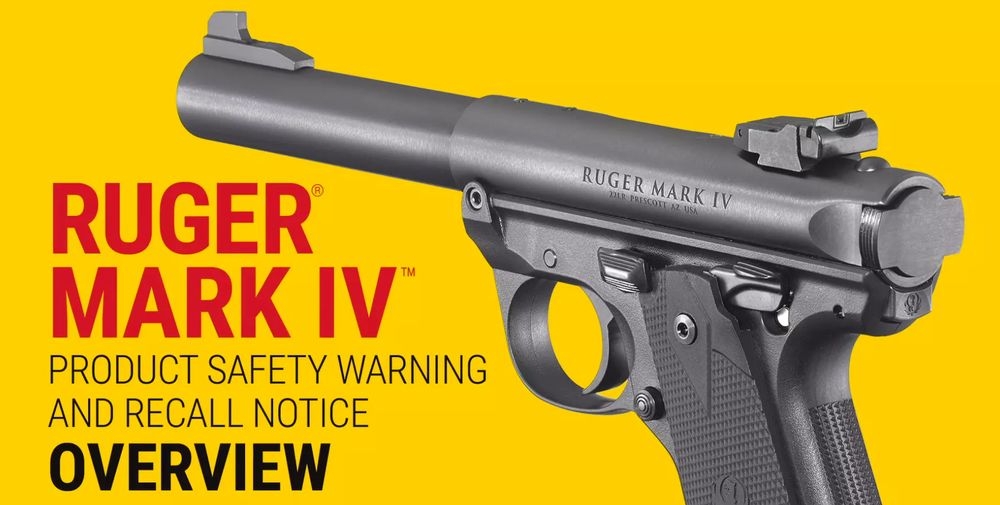 Safety recall issued for Ruger Mark IV pistols