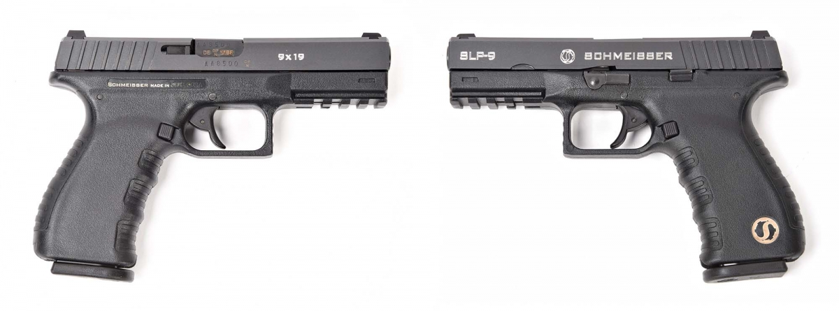 Schmeisser SLP-9 Semiautomatic Pistol Side views of the Schmeisser SLP-9 pistol