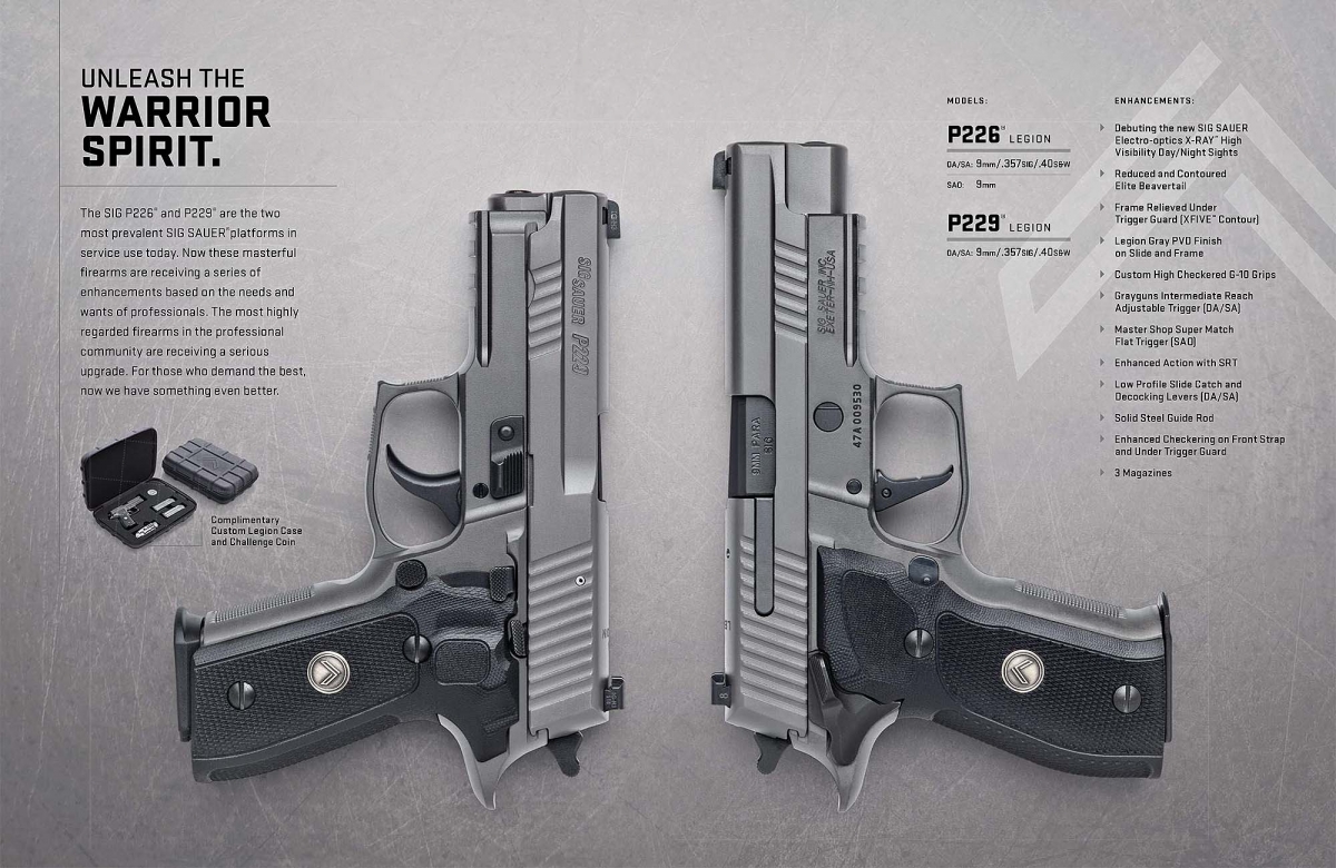 SIG Sauer Legion Series pistols