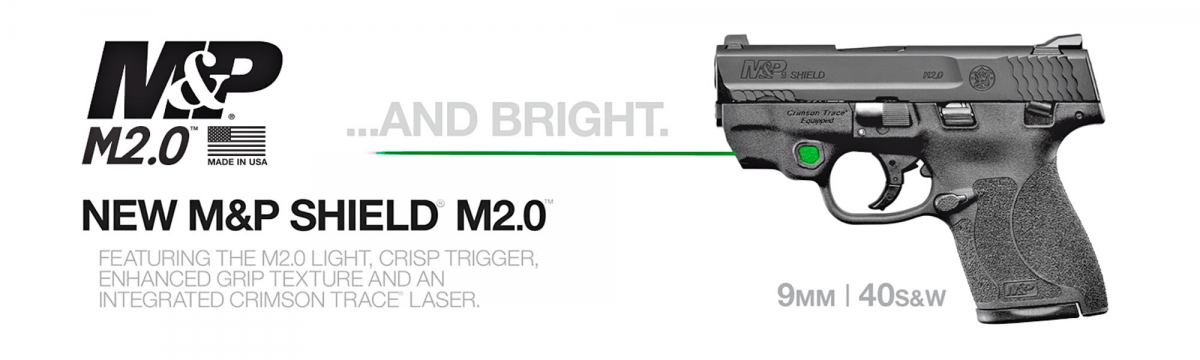 Smith & Wesson M&P Shield M2.0 Pistol now available with Green Laser