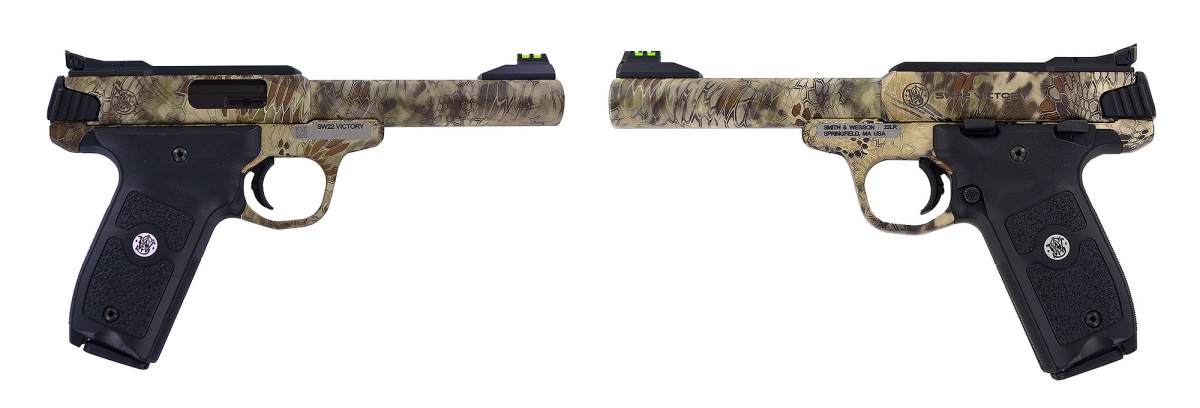 Smith & Wesson SW22 Victory Target Pistol The SW22 Victory is also available with a Kryptek Highlander Camo Finish