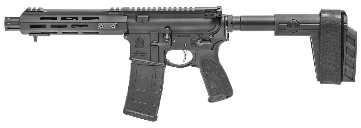 Springfield Armory SAINT AR-15 pistol The Springfield Armory SAINT AR-15 Pistol, seen from the left side