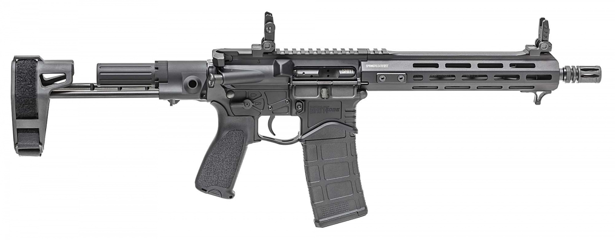 Springfield Armory introduces the SAINT Edge Pistol The right side of the Springfield Armory 5,56mm/.223 caliber SAINT Edge Pistol