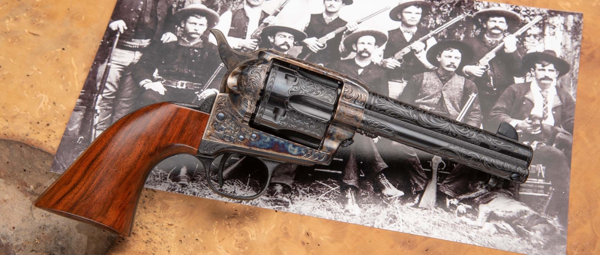 Uberti Cimarron 1873 Single Action commemorative of the Texas Rangers Association 125th anniversary Uberti Cimarron 1873 Single Action commemorative of the Texas Rangers Association 125th anniversary