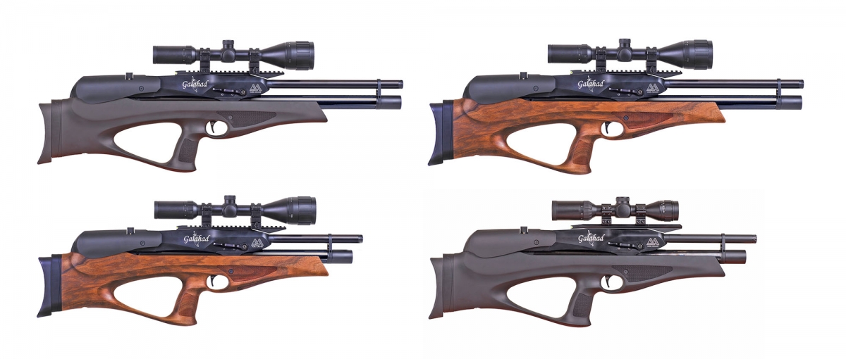 Air Arms Galahad, un "leggendario" bullpup ad aria compressa Le 4 versioni della carabina AirArms Galahad