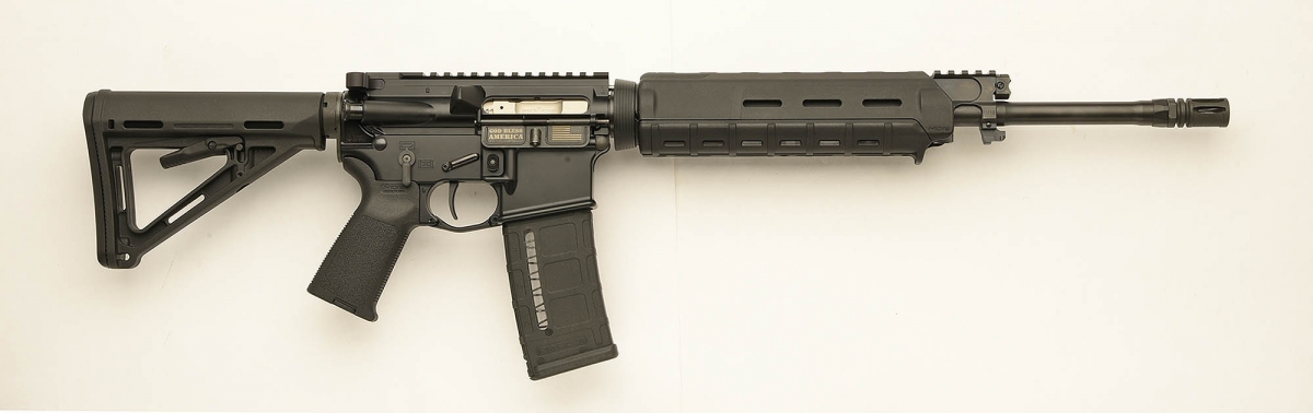 Right view of the rifle